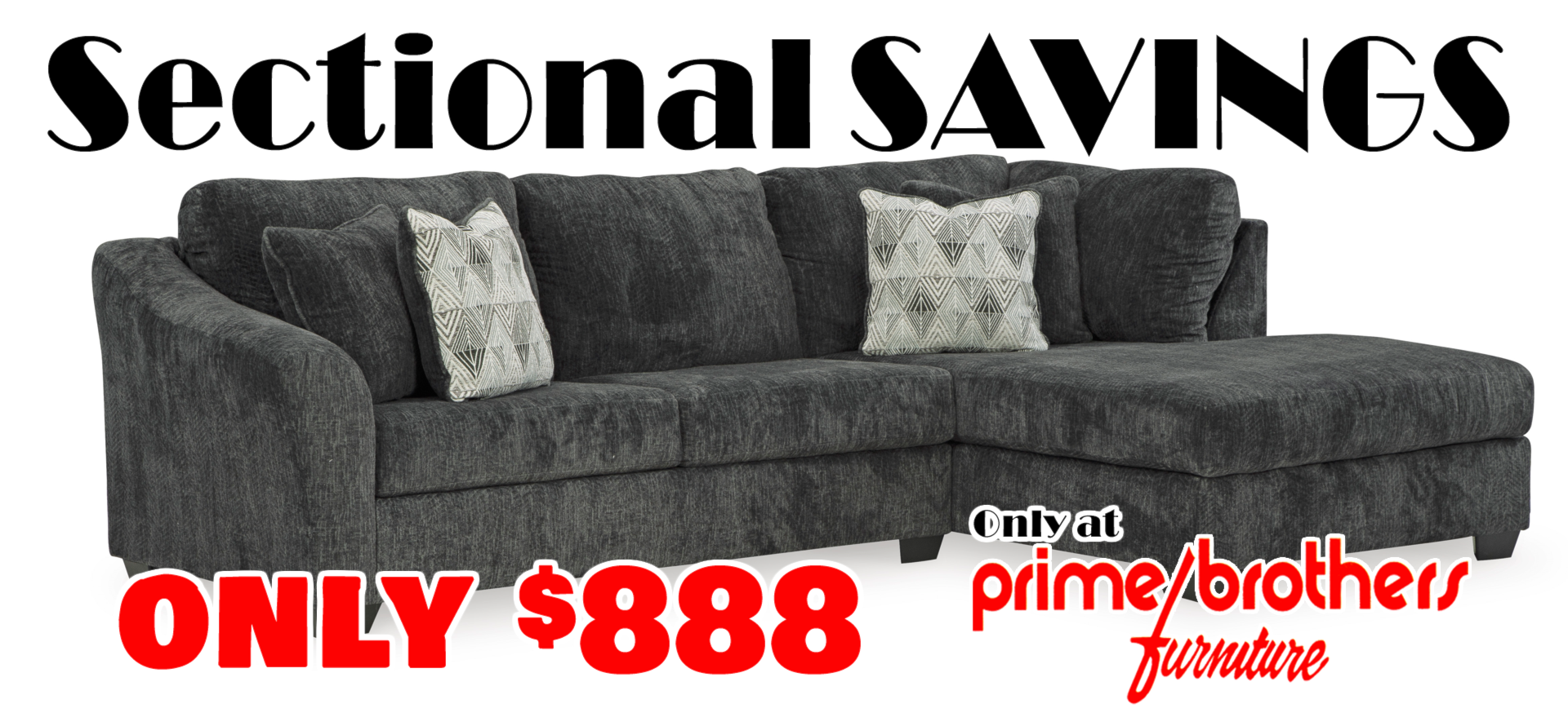Sectional Savings - only $888