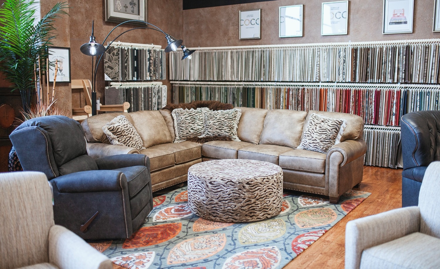 fabric wall - showroom