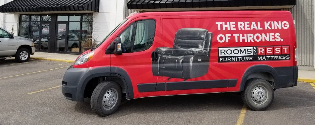 Delivery Truck
Rooms and Rest Furniture & Mattress