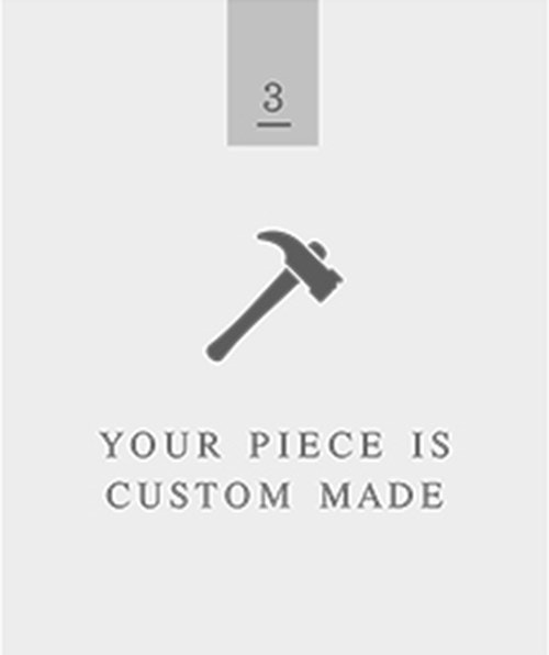 3
Your Custom Piece Is Made
