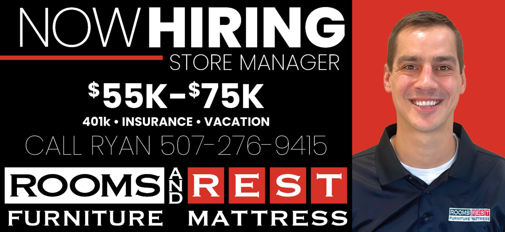 NOW HIRING STORE MANAGER