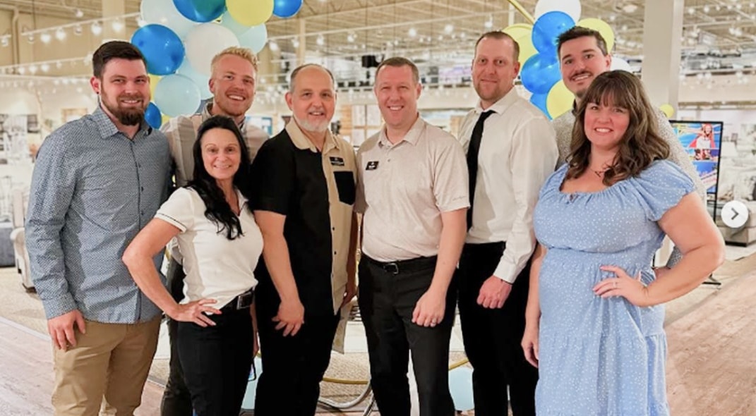 Staff members in the store