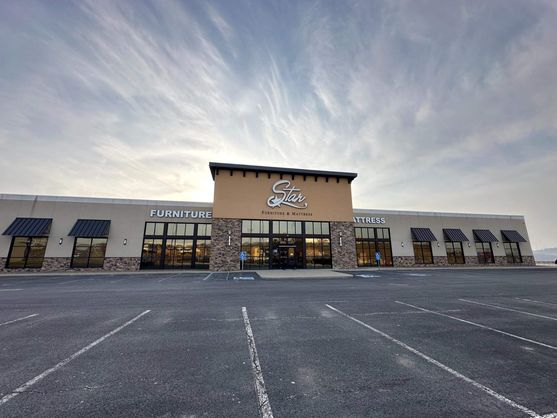 Storefront of Star Furniture's Morgantown location