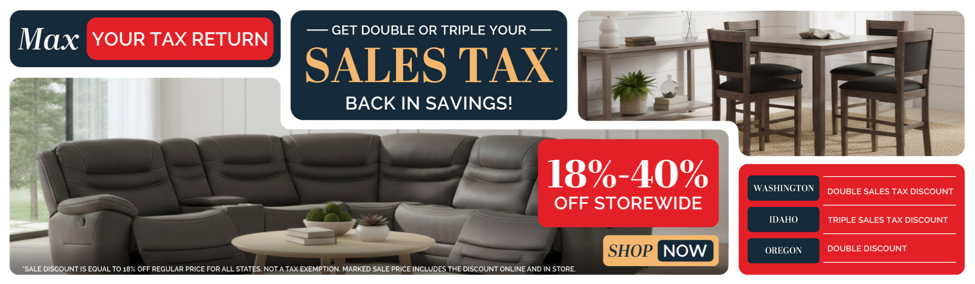 Get a 2x or 3x Sales Tax Discount at Walker's! 