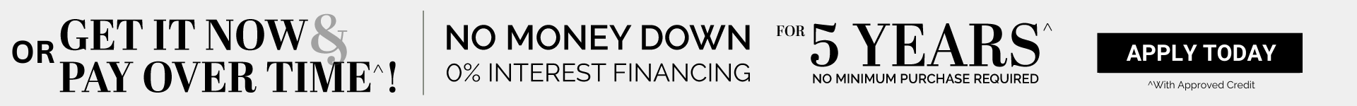 Financing Available