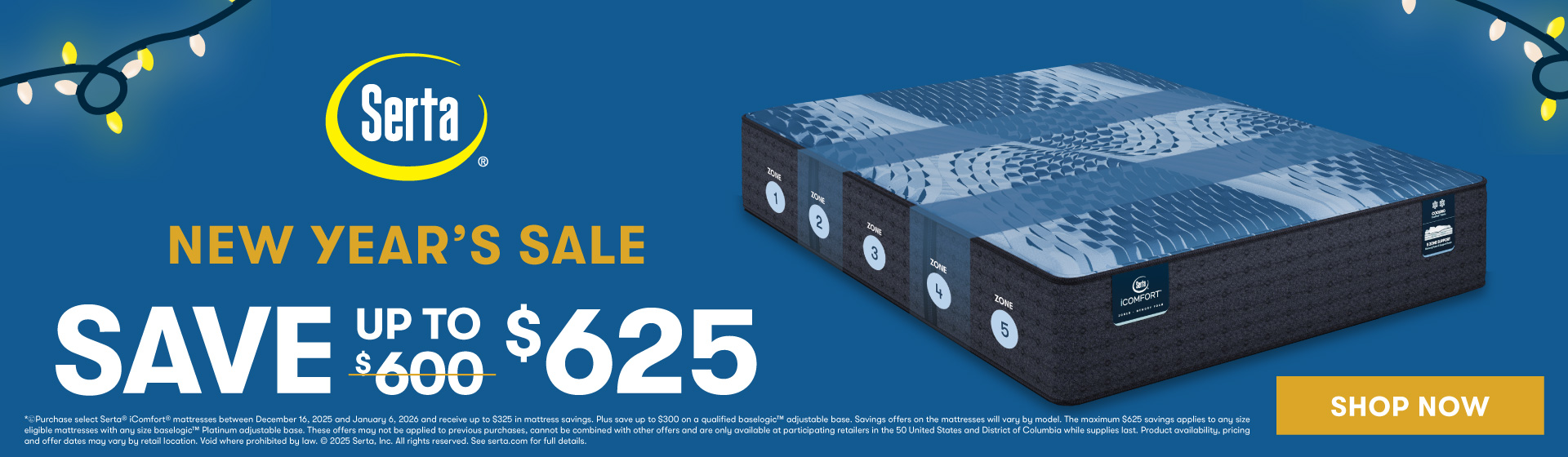 Save up to $625 on Serta® iComfort® + Adjustable Base Set