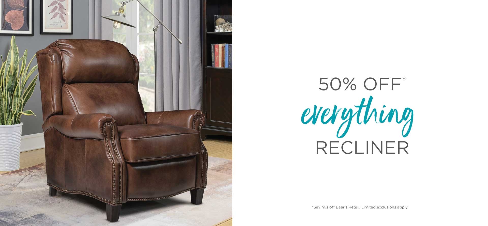 50% off recliners