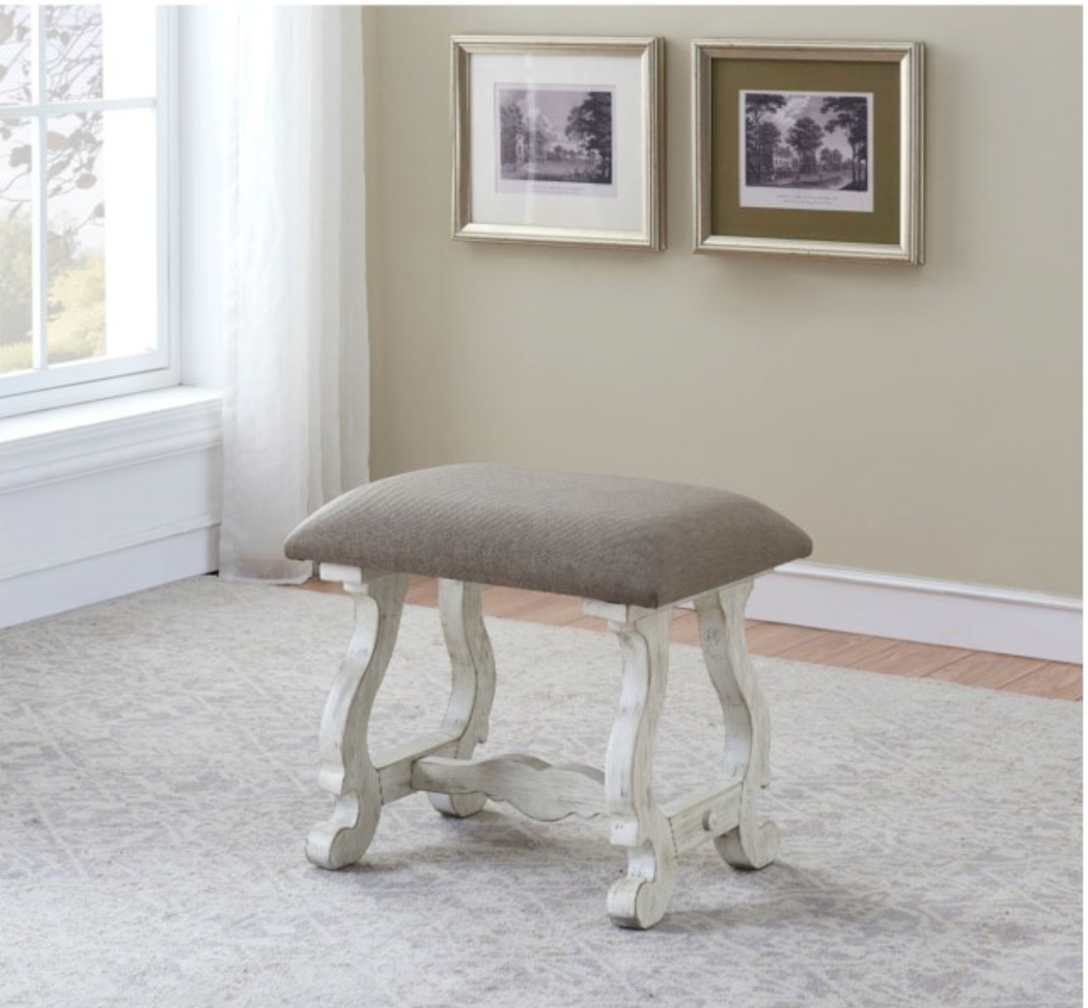 Coast to Coast Relaxed Vintage Accent Stool
