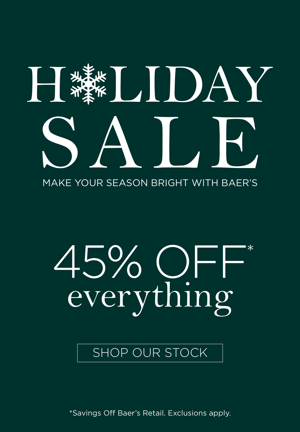Holiday Sale