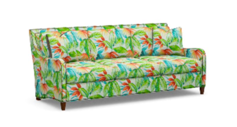 Floral print sofa