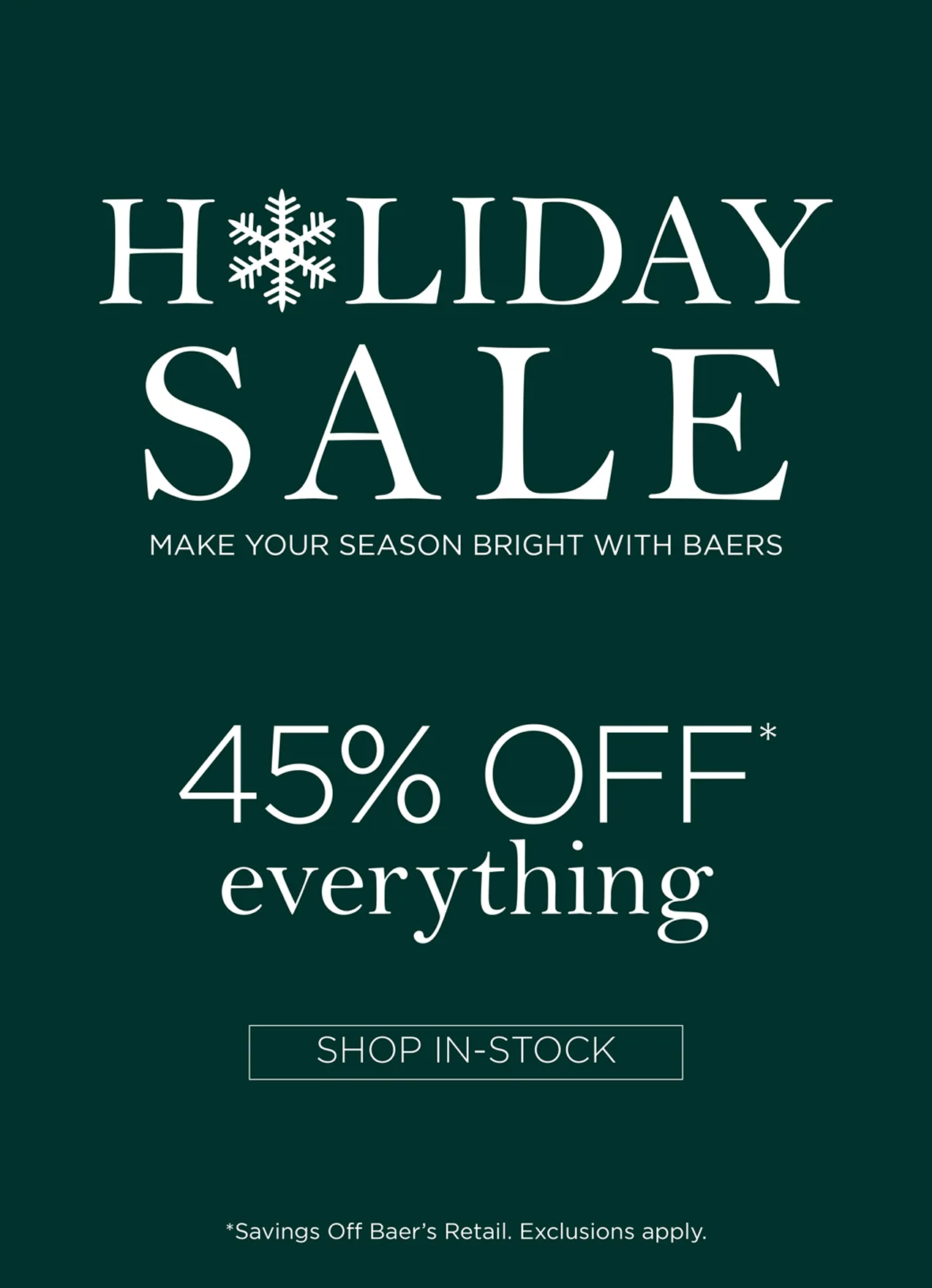 Holiday Sale