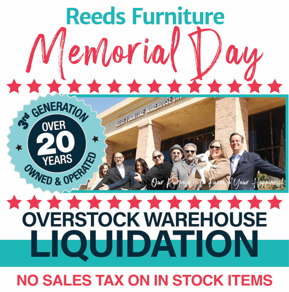 Memorial Day Overstock Warehouse Liquidation