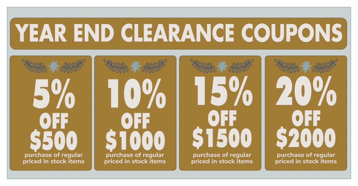 Year End Clearance Coupons