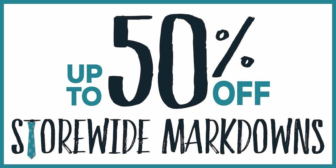 Memorial Day Markdowns at or below cost!