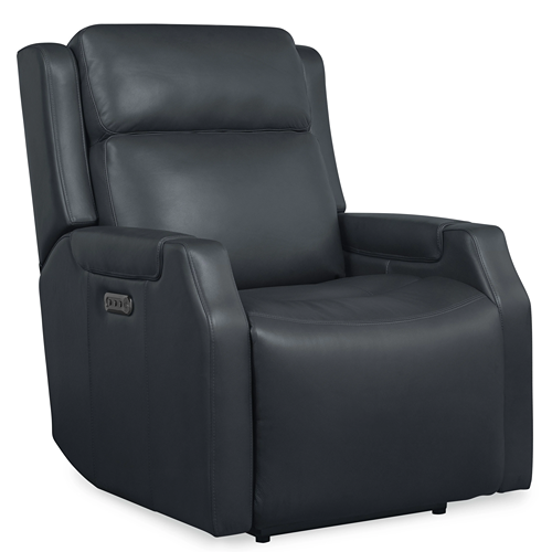 dark leather recliner