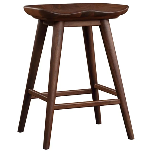 dark wooden bar stool