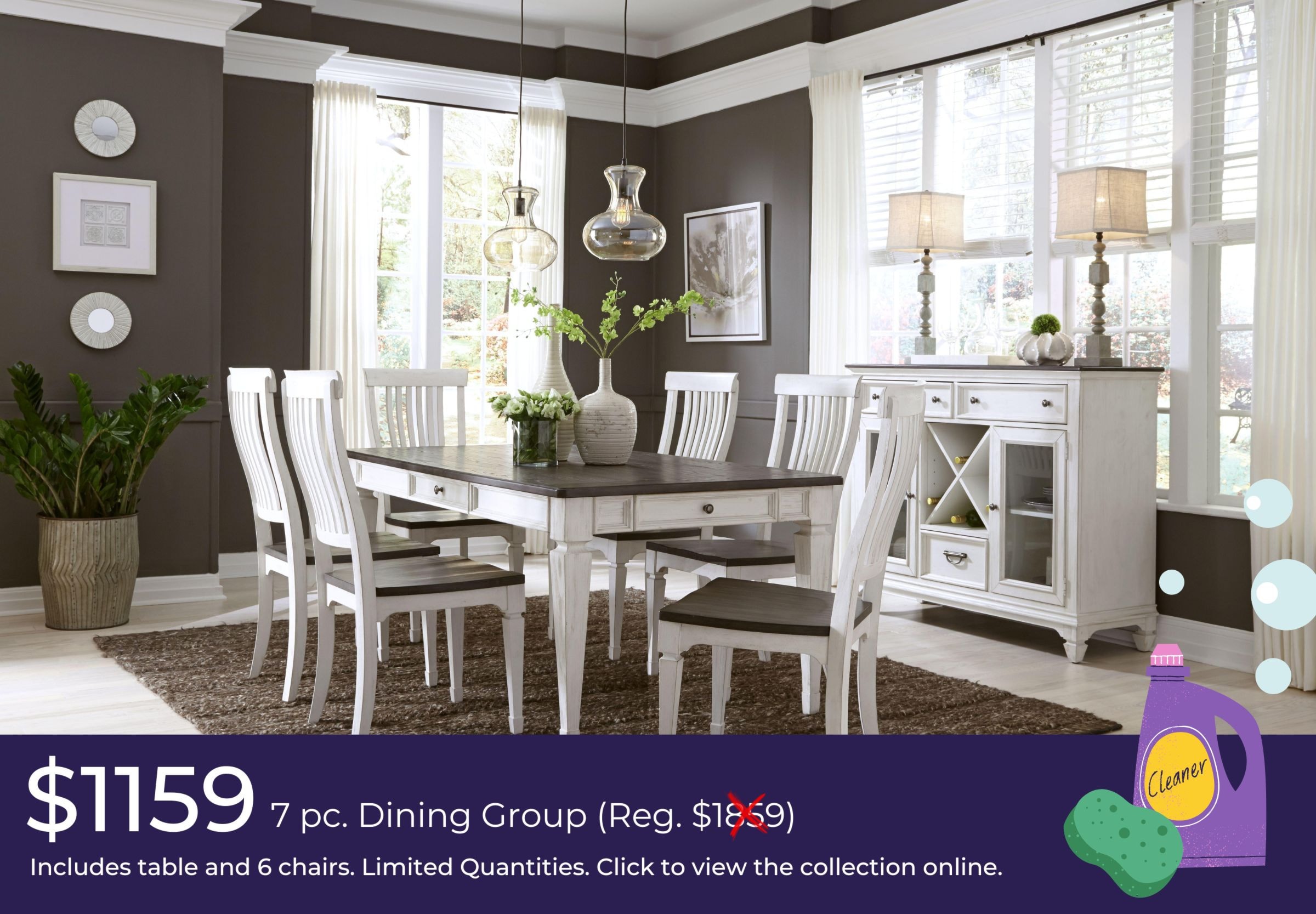 Allyson Park Dining Collection.