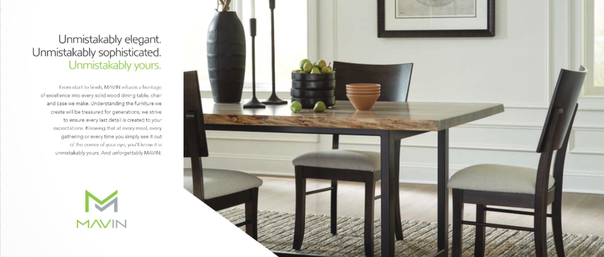 unmistakably elegant, unmistakably sophisticated, unmistakably yours - Mavin