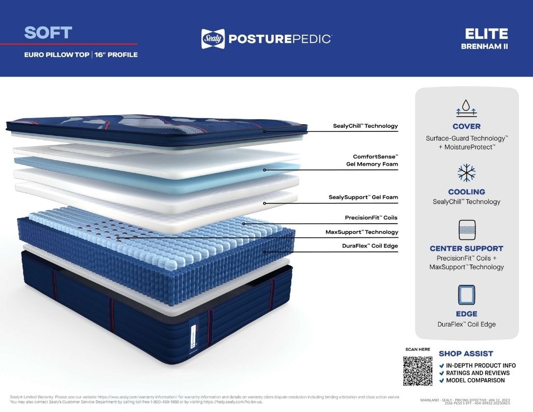 Brenham II Soft Euro Pillow Top Benefits