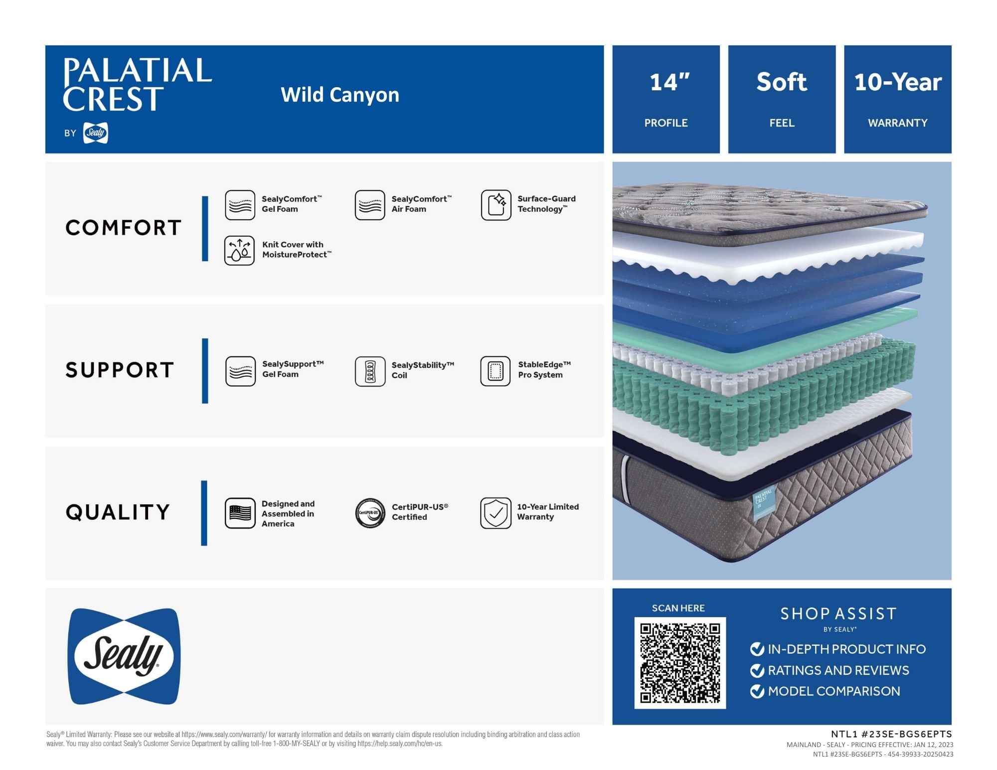 Wild Canyon Soft Euro Pillow Top Benefits