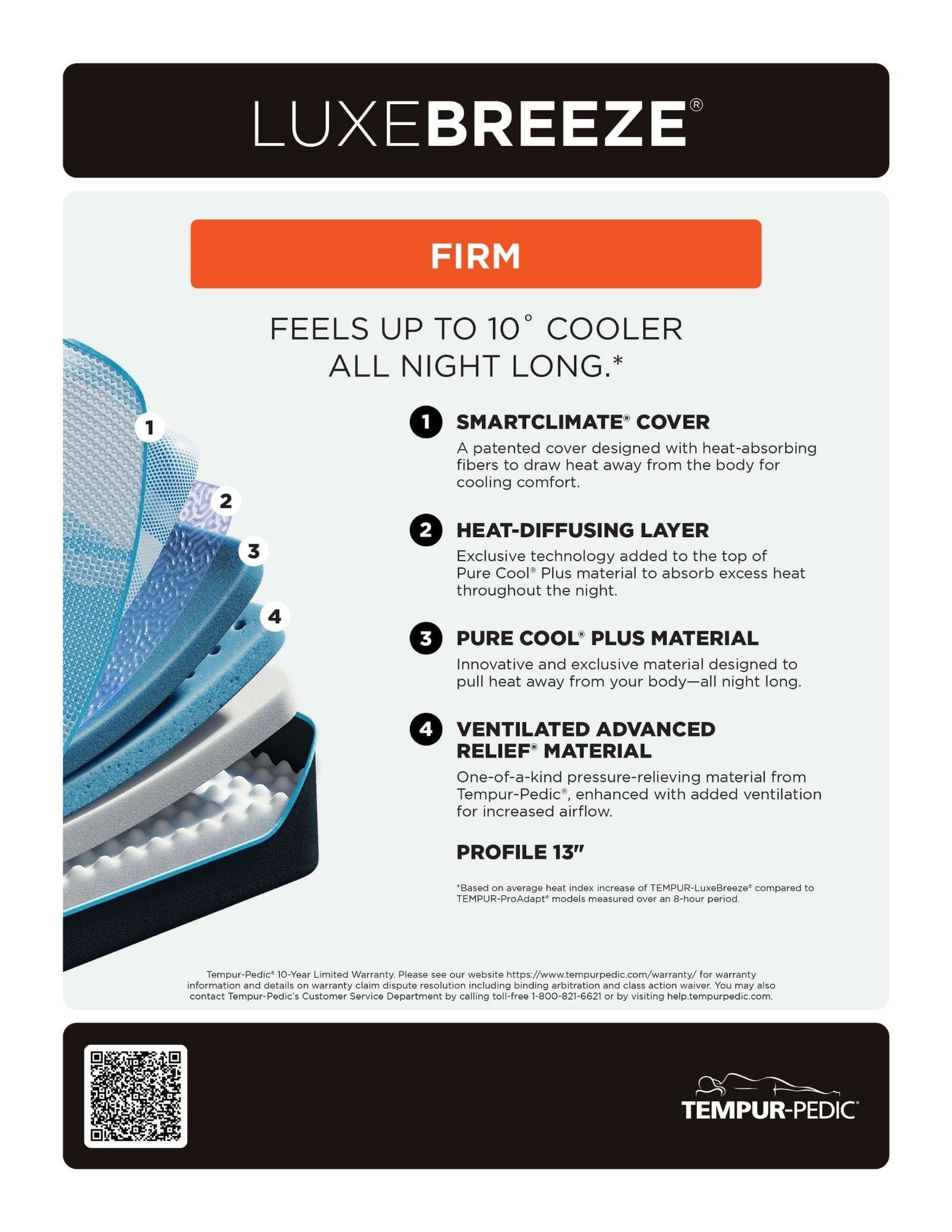 LuxeBreeze Firm Features