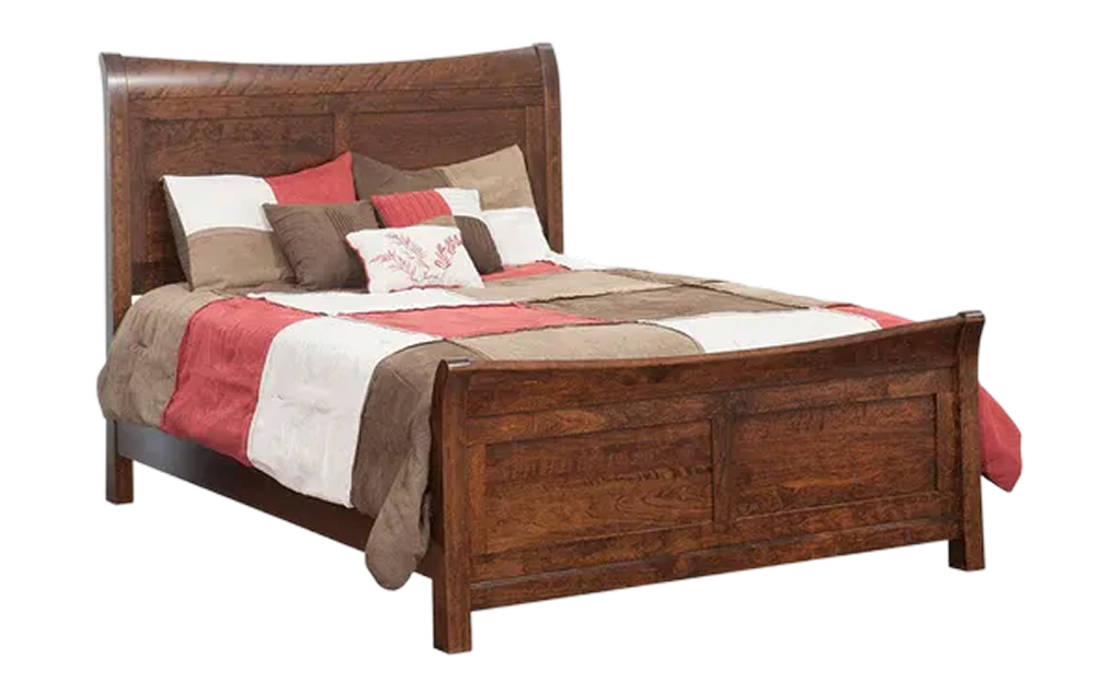 Amish wood bed frame