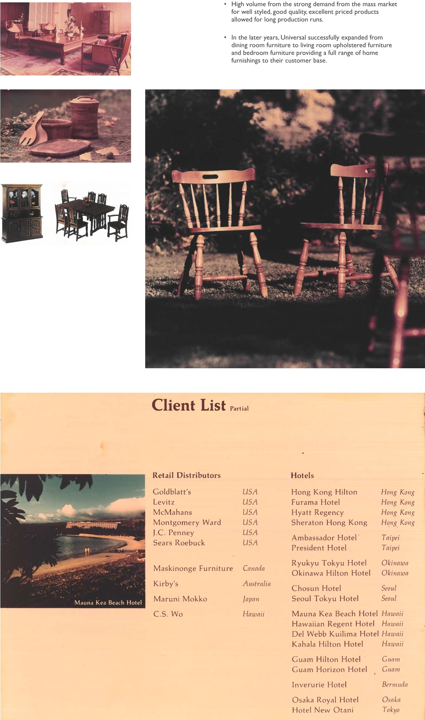 Product section info