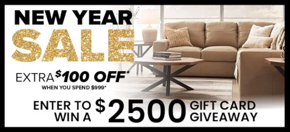 Rooms and Rest New Year Sale 2025 Enter to Win a $2,500 Gift Card