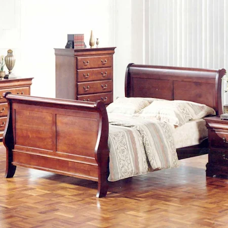 Twin Size Sleigh Bed