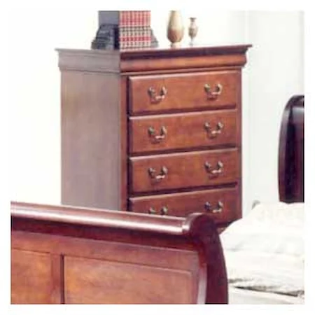 Five Drawer Chest with Hidden Drawer