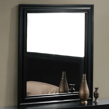 Rectangular Black Framed Mirror