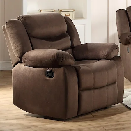 Casual Recliner with External Latch Handle