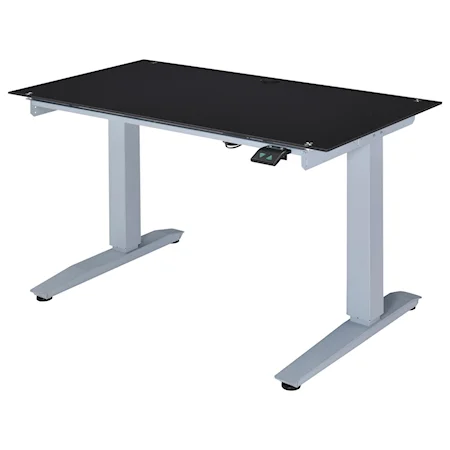 Contemporary Desk with Adjustable Height Power Lift