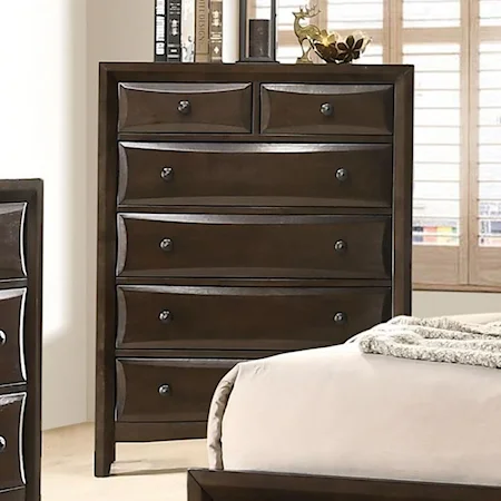 Transitional 6-Drawer Chest