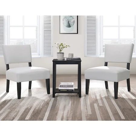 Contemporary 3-Piece Pack Chair & Table