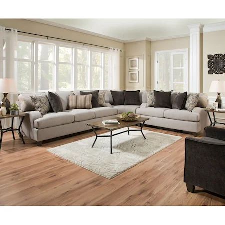 Contemporary L-Shaped Sectional Sofa