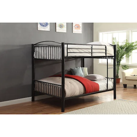 Metal Full over Full Bunk Bed