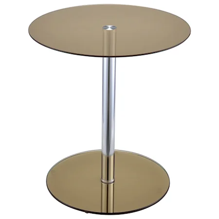 Contemporary Round End Table