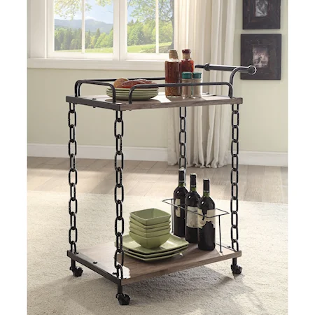 Industrial Serving Cart with Casters