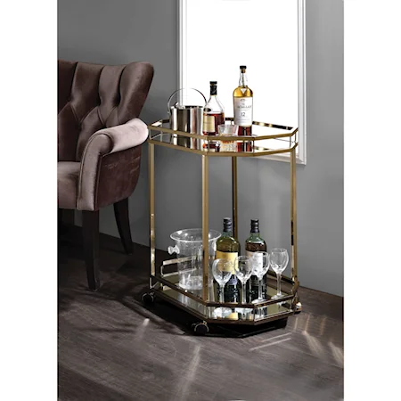 Contemporary Serving Cart