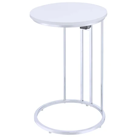 Contemporary Side Table with Power Outlets