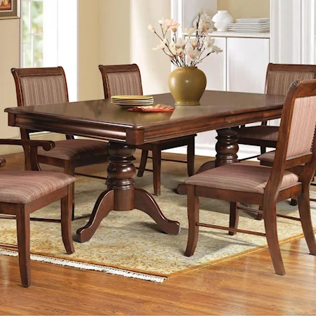 Dining Table w/Double Pedestal