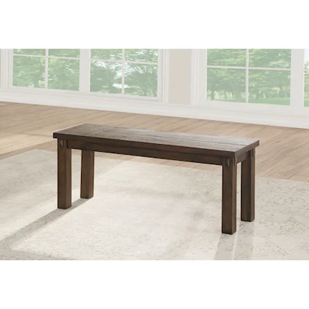 Dining Bench with Block Legs