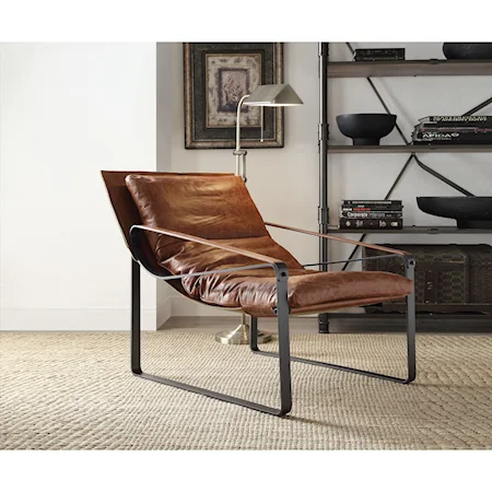 Industrial Accent Lounge Chair
