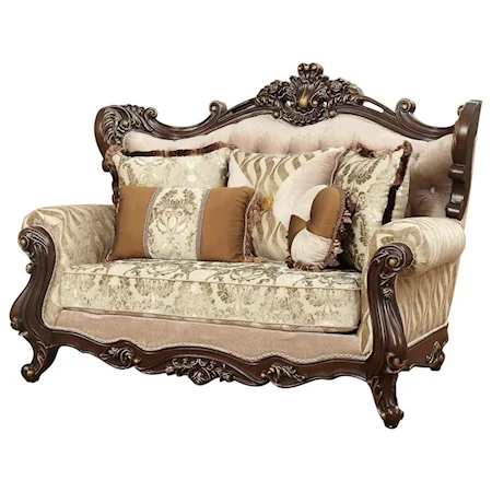 Loveseat w/5 Pillows