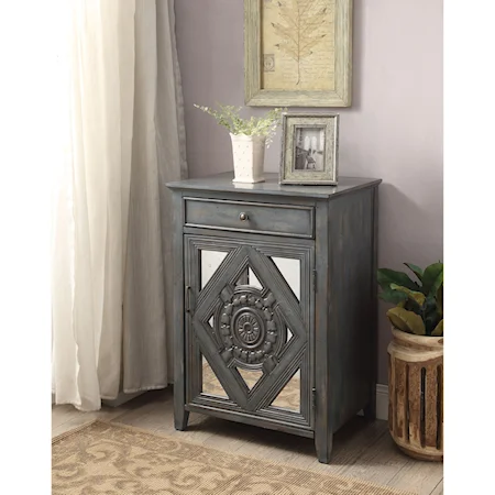 Accent Chest with Mirrored Details