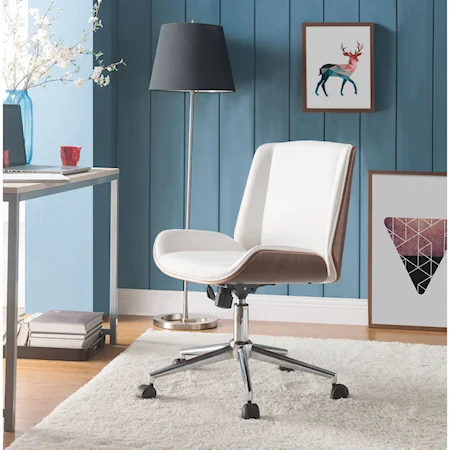 Contemporary Office Chair with Wood Paneling