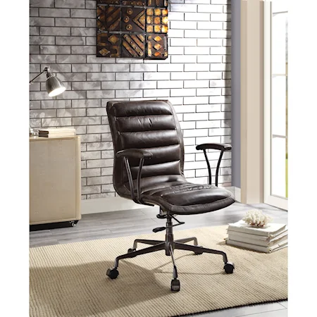 Transitional Office Chair with Tufted Back