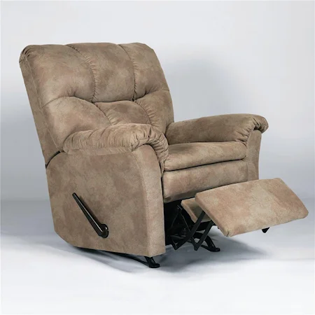 Upholstered Hide-a-Chaise Recliner