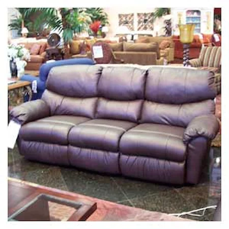 Double Reclining Leather Sofa